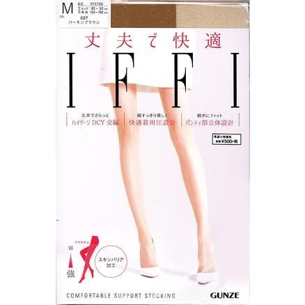 IFFI 高密度立体编织强着压高透气丝袜 深肤色M 1条/盒