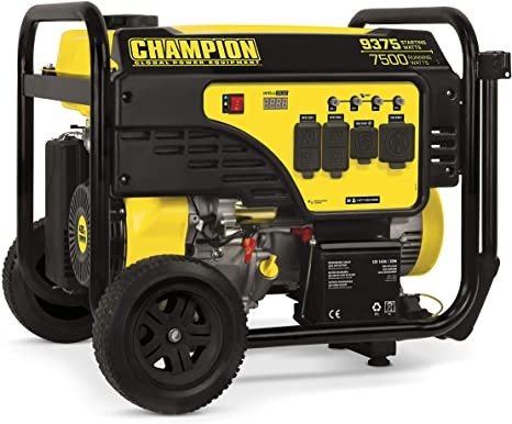Power Equipment 100813 9375/7500-Watt Portable Generator with Electric Start