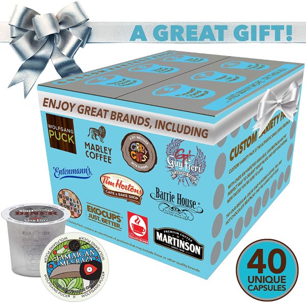 Coffee Variety Sampler Pack for Keurig K-Cup Brewers, 40 Count (selection may vary)