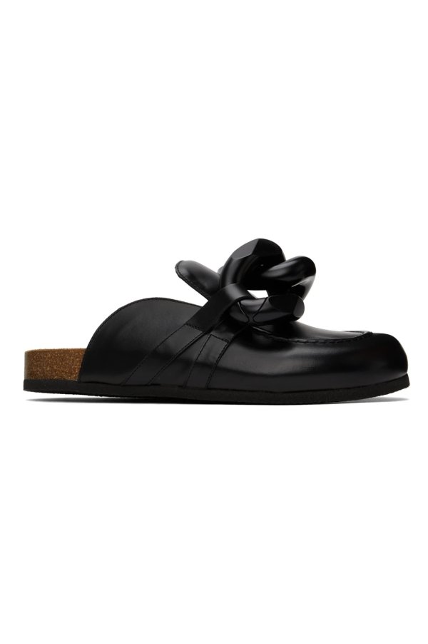 SSENSE Exclusive Black Chain Loafers