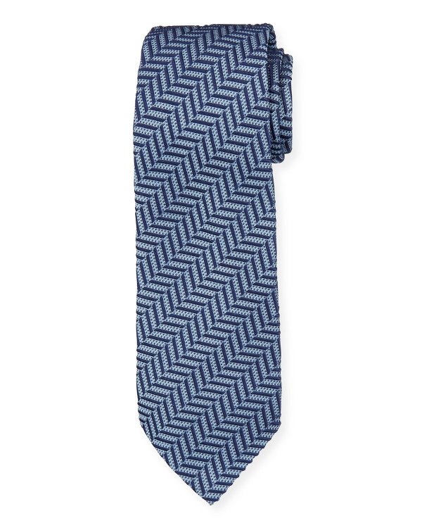 Herringbone Patterned Tie