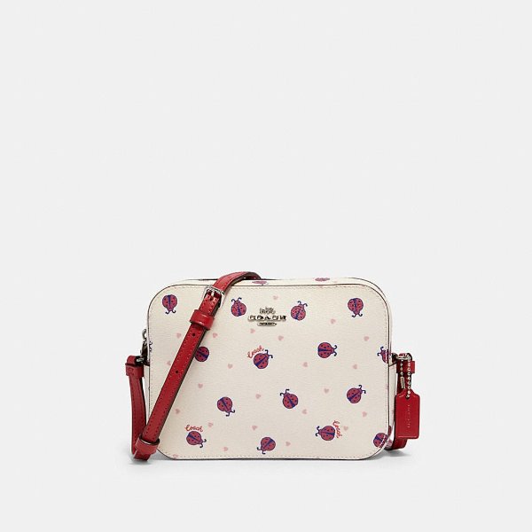 Mini Camera Bag With Ladybug Print
