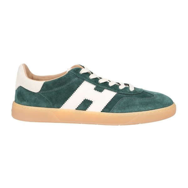 【23年秋冬新品】HOGAN H327 Cool 男士绿色白标运动鞋德迅鞋