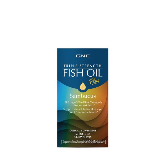 Triple Strength Fish Oil Plus Sambucus |