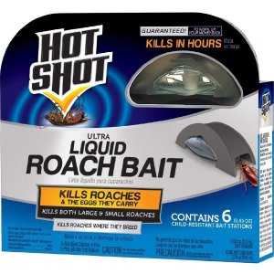 Hot Shot 95789 Mini Ultra Liquid Roach Bait, 6 Count
