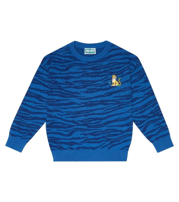 Tiger logo cotton jersey sweater
