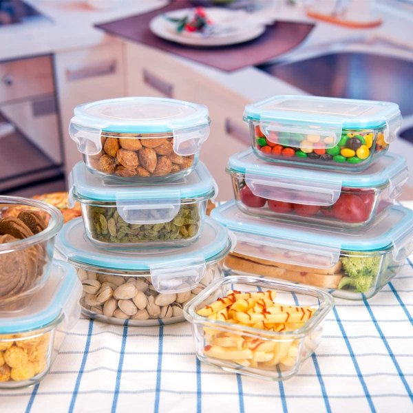 AILTEC Glass Food Storage Containers with Lids