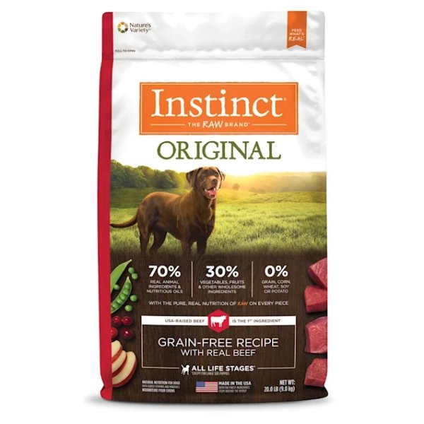 Original Grain-Free Recipe with Real Beef Freeze-Dried Raw Coated Dry Dog Food, 20 lbs. | Petco