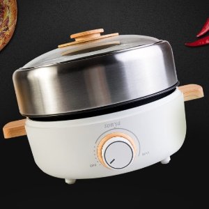 Last Day: SONYA Premium Multi Function Hot Pot With Nonstick Grill Pan 3L