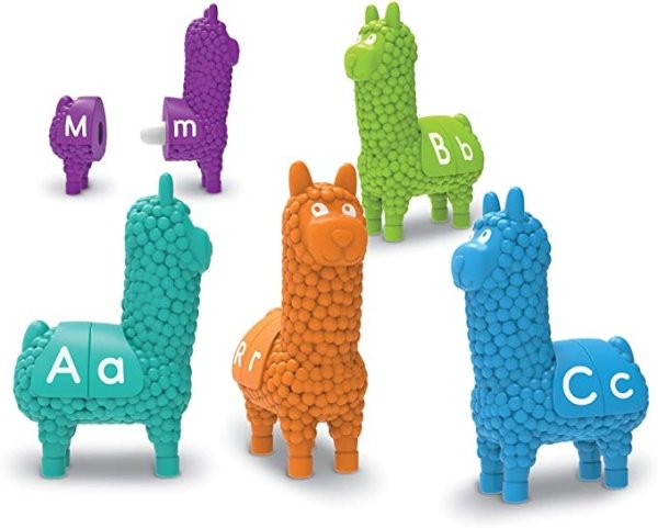 Snap-n-Learn Llamas, Early ABCs, Early Alphabet Recognition, Fine Motor Toy, Ages 18 mos+