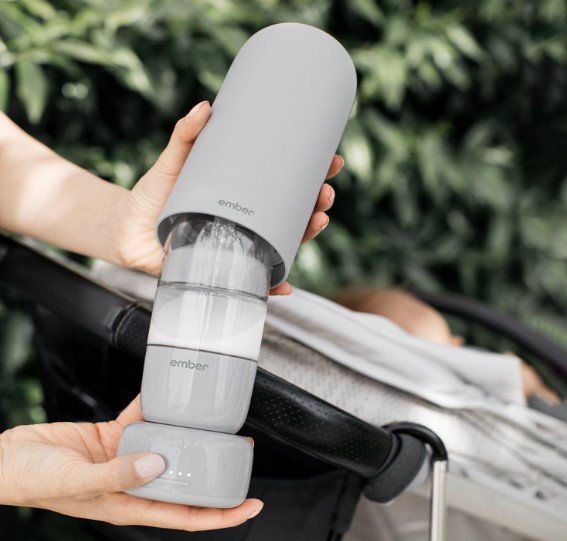 Baby Bottle System: Smart Warming, Safe Feeding | Stainless Steel Bottle with Smart App Control | Includes 2 Bottles, Insulating Dome, Smart Warming Puck, and More (11-Piece)