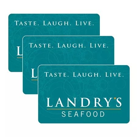 Landry's 餐厅$25 礼卡 3张+1张额外$15(总值$90)