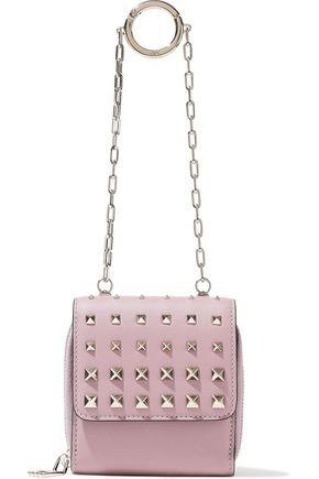 Studded leather wallet