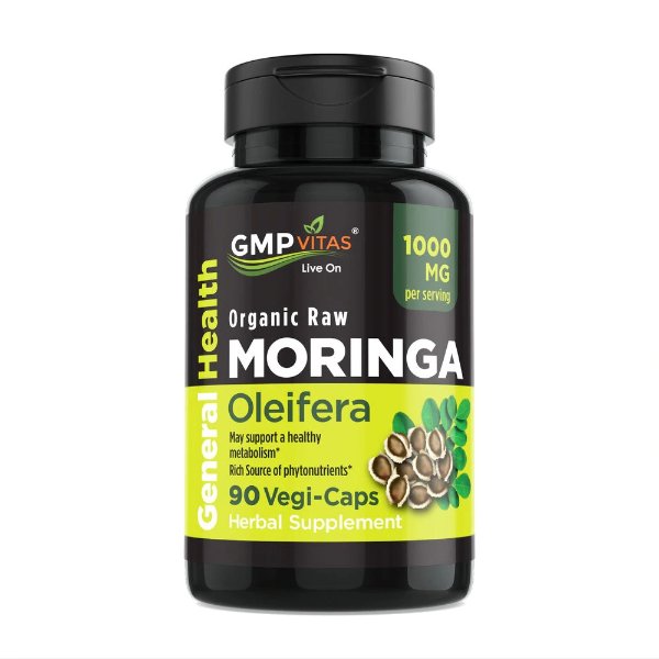 ® Organic Moringa Oleifera 90 Veggie Capsules 1000 mg Per Serving