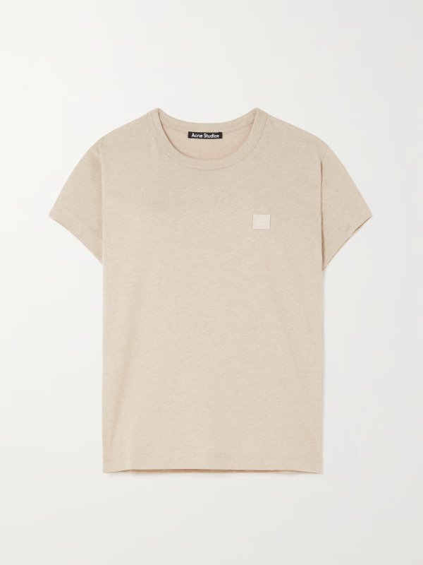+ NET SUSTAIN appliqued organic cotton-jersey T-shirt