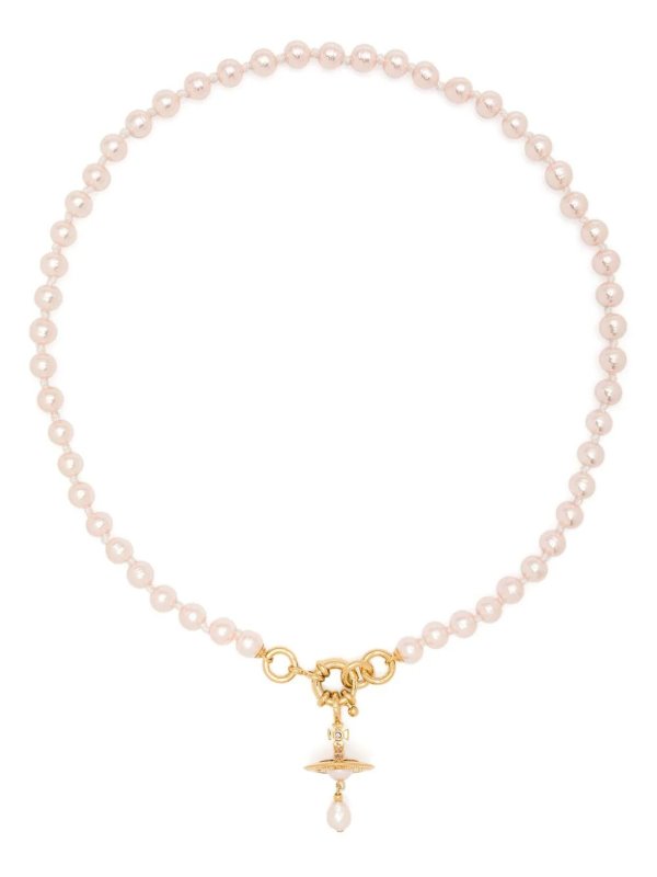 Aleksa faux-pearl pendant necklace