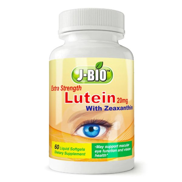 J-Bio™ Extra Strength 20 mg Lutein With Zeaxanthin 60 Liquid Softgels