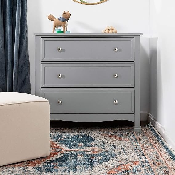 Kalani 3-Drawer Dresser in Grey