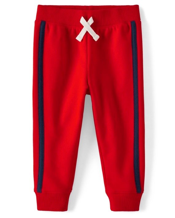 Baby And Toddler Boys Active Side Stripe Fleece Knit Jogger Pants | The Children's Place - CUPIDS ARROW