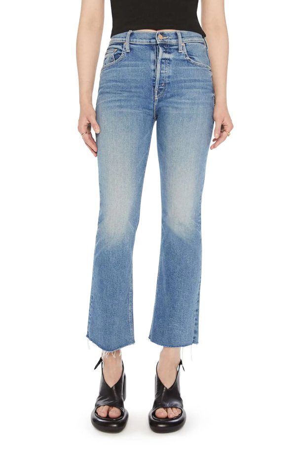 The Tripper Ripped High Waist Fray Hem Ankle Jeans