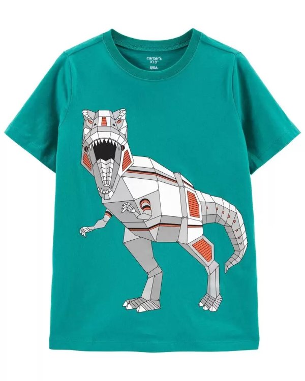 儿童机器恐龙T恤
