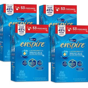 nfamil Enspire Baby Formula with Immune-Supporting Lactoferrin, Brain Building DHA, Our Closest Formula to Breast Milk, Refill Boxes, 30 Oz (Pack of 4)
