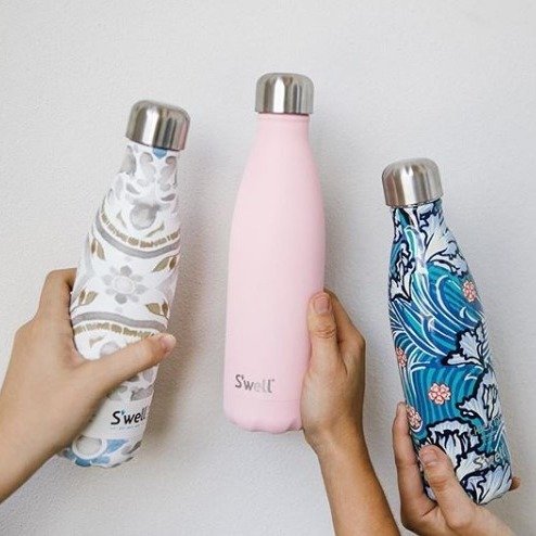 - Pink Topaz Reusable Water Bottle 17 oz.