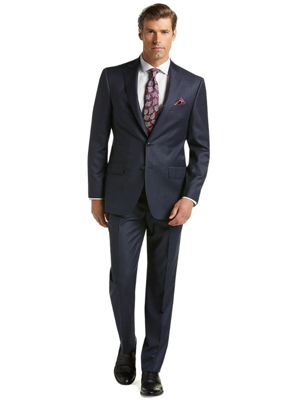 Reserve Collection Tailored Fit Check REDA 1865 SustainaWool™ Suit - Reserve Suits | Jos A Bank