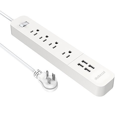 Power Strip with USB,Surge Protector Long Cord Multiple Outlet Adapter USB Charging Station