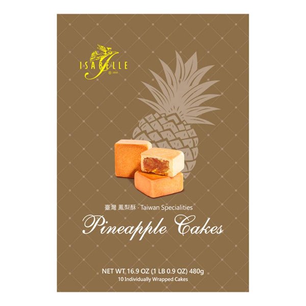 Isabelle Pineapple Cake 10Piece Box, 16.9 Ounce
