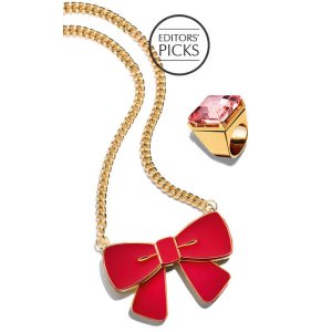 Estée Lauder 'Pleasures' Charming Bow Pendant Solid Perfume Compact @ Nordstrom