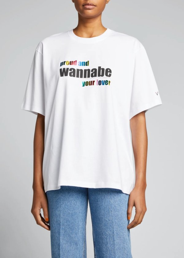 Pride Wannabe Typographic T-Shirt