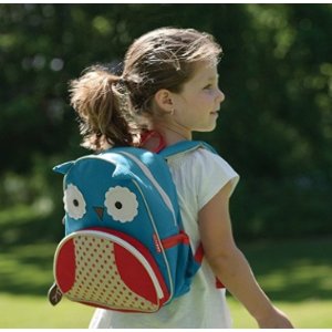 Skip Hop Zoo Toddler Kids Insulated Backpack Otis Owl, 12 inches, Blue