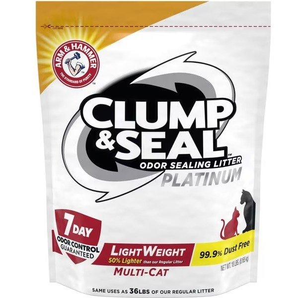 Litter Clump & Seal Lightweight Scented Clumping Cat Litter, 18-lb bag