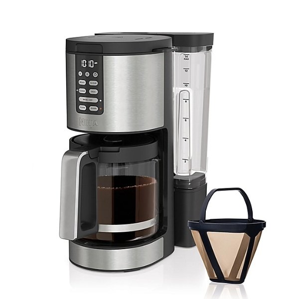 Ninja® DCM201 Programmable XL 14-Cup Coffee Maker PRO in Black/Stainless Steel | Bed Bath & Beyond