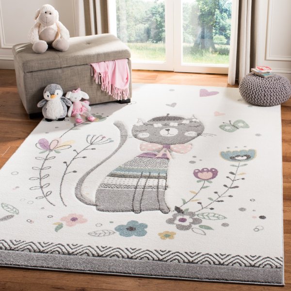 猫咪图案 儿童装饰地毯
