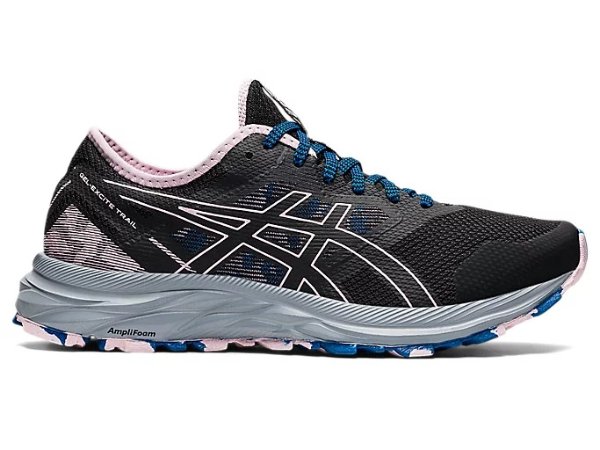 Women's GEL-EXCITE TRAIL | Black/Barely Rose | Running Shoes | ASICS