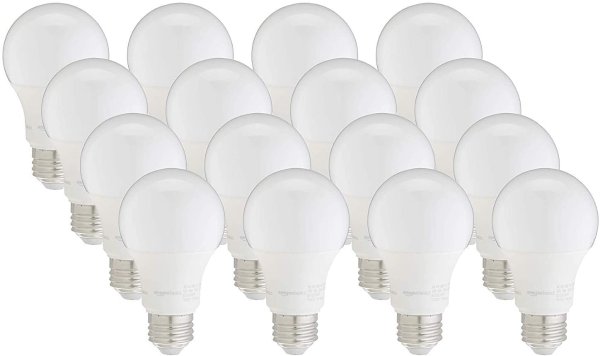 Amazon Basics 75W 等效 A19 LED 灯泡  16颗 支持调光
