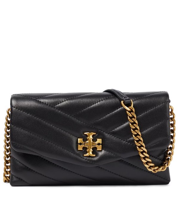 Kira quilted leather shoulder bag in black - Tory Burch | Mytheresa
