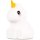 LumiPet Unicorn Kids Night Light, Huggable Nursery Light for Baby and Toddler, Silicone LED Lamp, USB Rechargeable Battery, 9 Available Colors