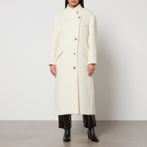 Sabine Brushed Tweed Overcoat