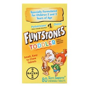 Flintstones 儿童咀嚼复合维生素，80粒