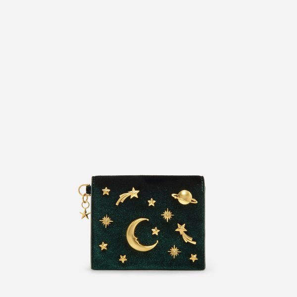Green Galaxy Embellished Cardholder | CHARLES & KEITH