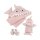 Let The Fin Begin 4 Piece Bath Time Gift Set, Hooded Towel, Baby Shower Gift, Newborn, 0-9 Months, Pink
