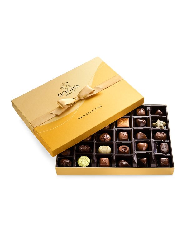 36-Piece Assorted Chocolate Gold Gift Box
