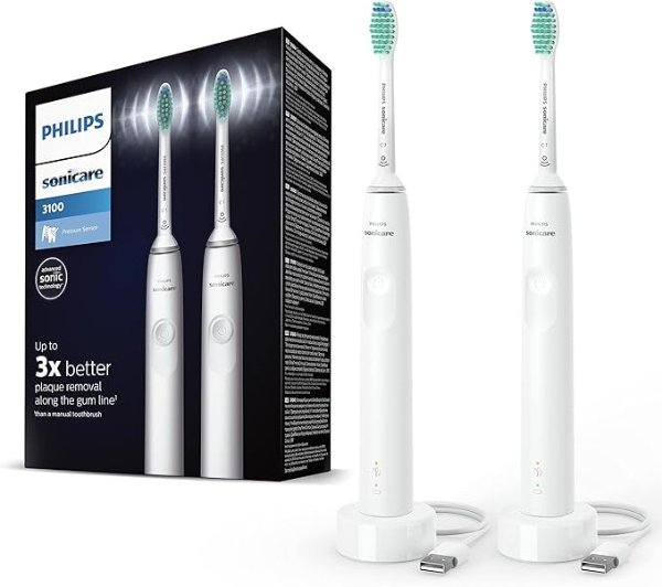 Philips Sonicare 3100 基础型电动牙刷 2支