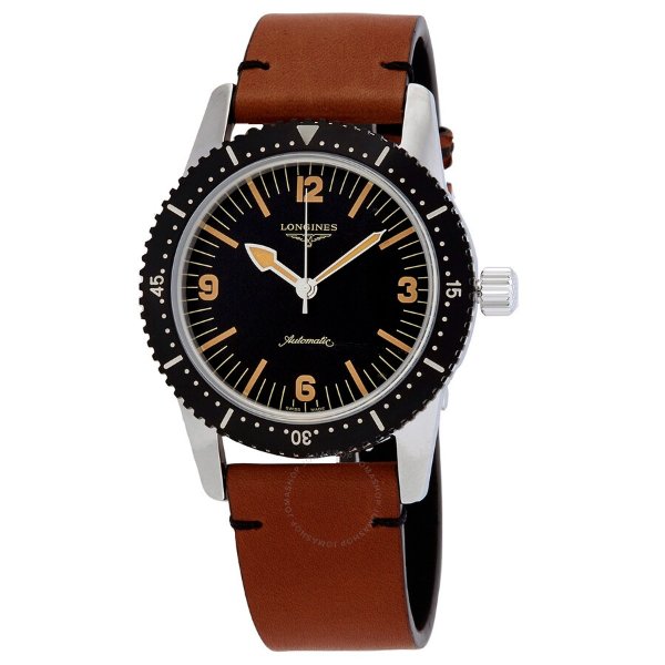 Skin Diver Automatic Black Dial Watch l2.822.4.56.2