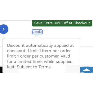 Extra 30-35% off at checkout