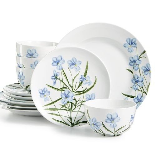 Floral 12-Pc. Dinnerware Set, Service for 4