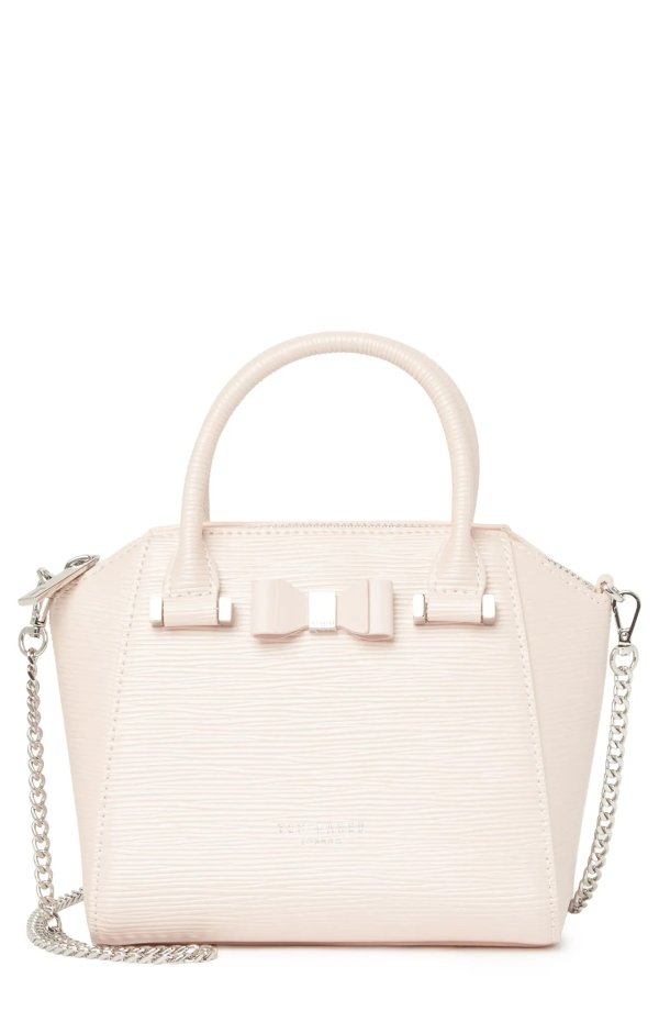 Patent Bow Detail Tote